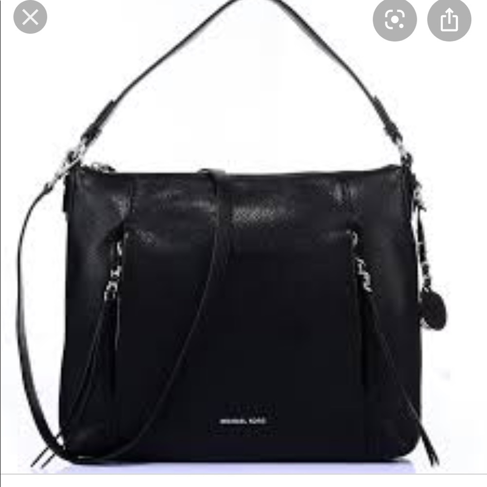 Michael Kors Corinne30s6sr2l3l Large Black Leather